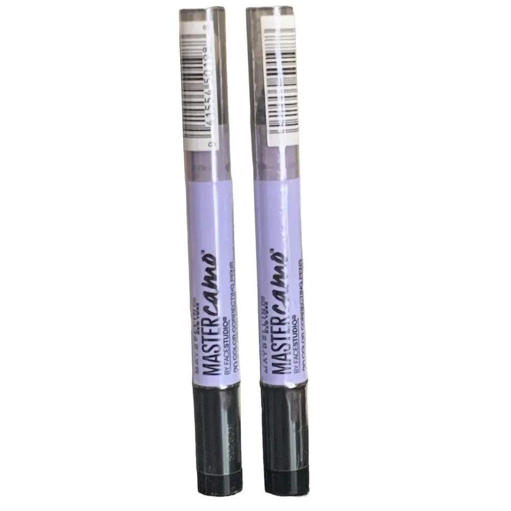 Set of 2 Maybelline NY Master Camo Color Correcting Pens, Blue for Sallowness
